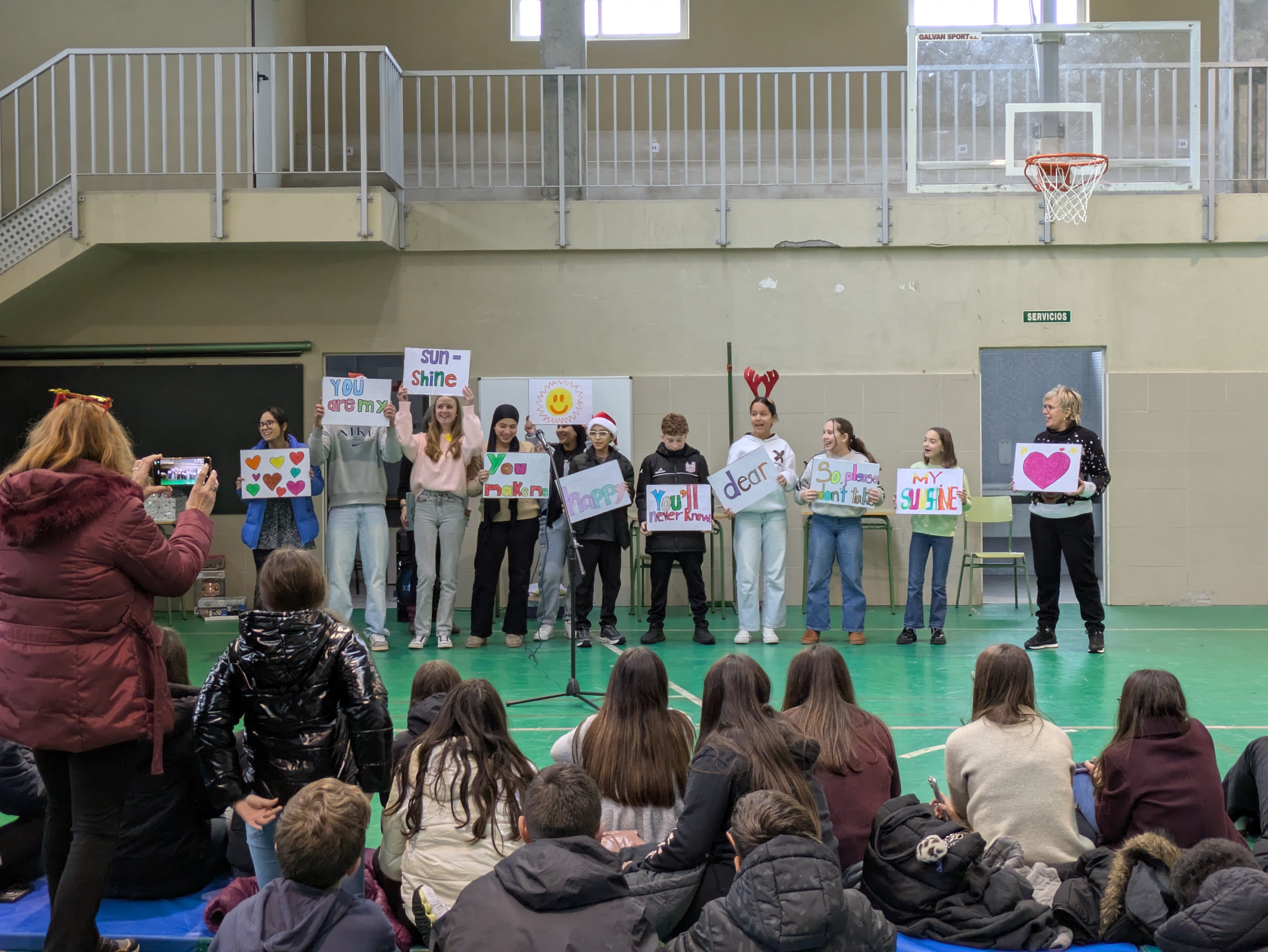 Fiesta Navidades alumnos bilingües