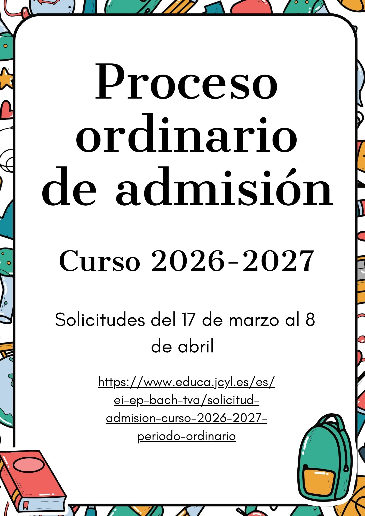 ADMISIÓN 2026-2027
