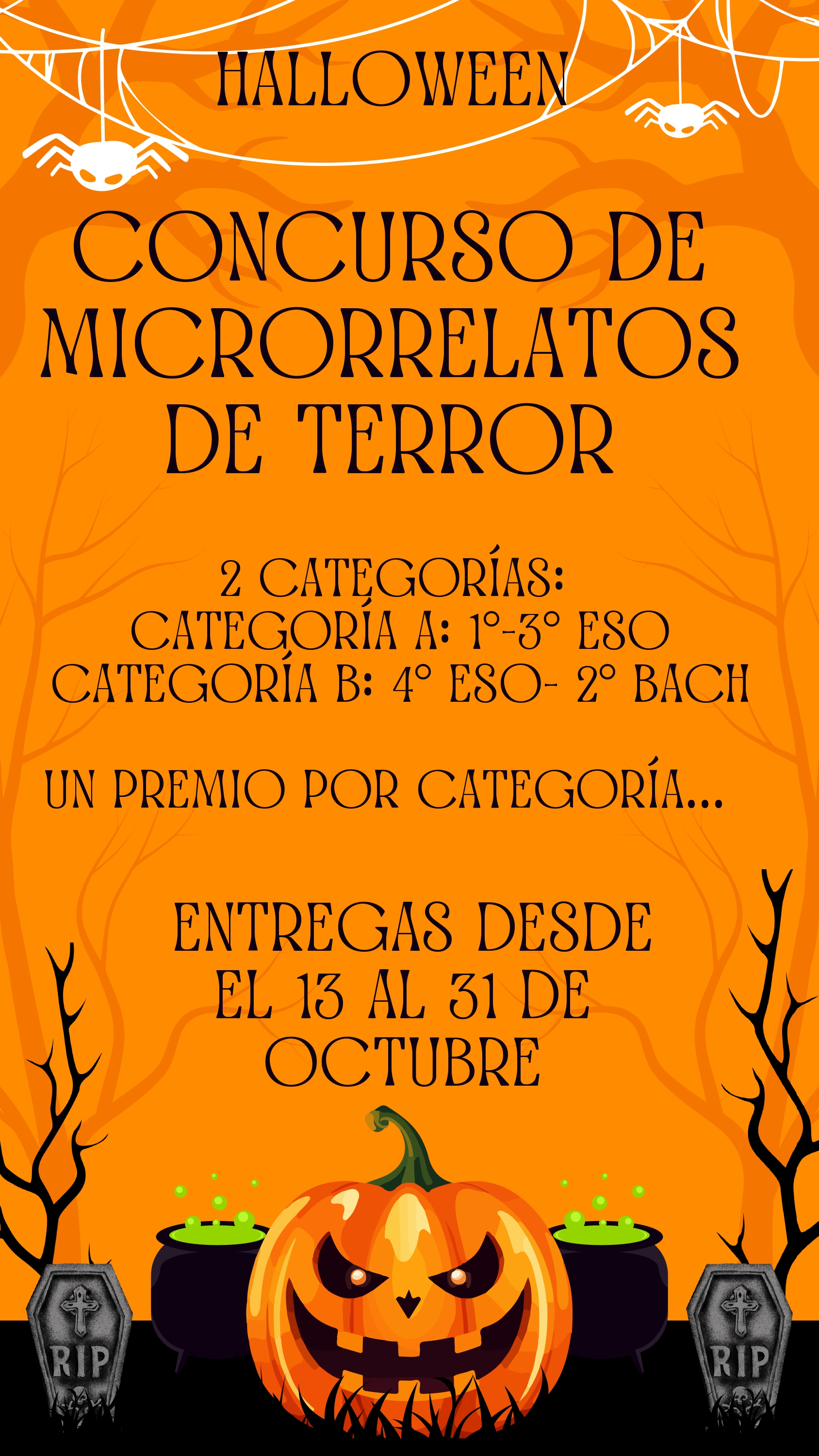 Poster del concurso de microrrelatos